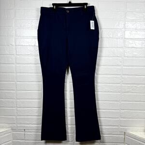 Old Navy Pants Girls 16 Navy Blue Stretch Bootcut Leg Trousers Dark Academia NWT